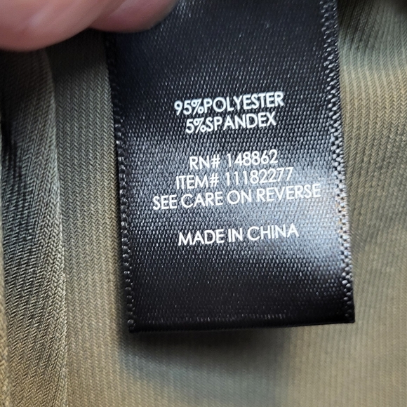 NWT Torrid Olive Green Asymmetrical Wrap Dress - Size 0X - Picture 5 of 6